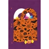 Halloween Turuncu Siyah Mini Çanta 12x7 cm 8li Paket