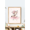 İsme Özel Boyutlu Baby Deer Ahşap Çerçeve 30x40cm Tablo, Hastane Odası Kapı Süsü, Çocuk Odası, Dekorasyon