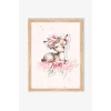 İsme Özel Boyutlu Baby Deer Ahşap Çerçeve 30x40cm Tablo, Hastane Odası Kapı Süsü, Çocuk Odası, Dekorasyon