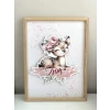 İsme Özel Boyutlu Baby Deer Ahşap Çerçeve 30x40cm Tablo, Hastane Odası Kapı Süsü, Çocuk Odası, Dekorasyon