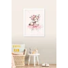 İsme Özel Boyutlu Baby  Deer Beyaz Çerçeve 30x40 cm Tablo, Hastane Odası Kapı Süsü, Çocuk Odası, Dekorasyon