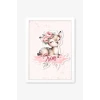 İsme Özel Boyutlu Baby  Deer Beyaz Çerçeve 30x40 cm Tablo, Hastane Odası Kapı Süsü, Çocuk Odası, Dekorasyon