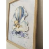 İsme Özel Boyutlu Balon Ayıcık Figürlü Ahşap Çerçeve 30x40 cm Tablo, Hastane Odası Kapı Süsü, Çocuk Odası, Dekorasyon