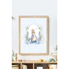 İsme Özel Boyutlu Peter Rabbit Ahşap Çerçeve 30x40cm Tablo, Hastane Odası Kapı Süsü, Çocuk Odası, Dekorasyon