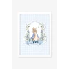 İsme Özel Peter Rabbit Beyaz Çerçeve 30x40 cm Tablo, Hastane Odası Kapı Süsü, Çocuk Odası, Dekorasyon