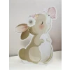 Kelebekli Tavşan Temalı - 40 cm Ayaklı Pano