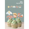 Küçük Prens Temalı Cupcake Süsü 20li