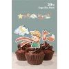 Küçük Prens Temalı Cupcake Süsü 20li