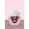 Minnie Mouse Pink Temalı Cupcake Sargısı 8li