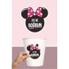 Minnie Mouse Pink Temalı Sticker (Etiket) ** Yapışkanlı Kağıt