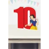 Pamuk Prenses Temalı 10 Yaş Ayaklı Rakam Panosu - 10 Yaş (40 cm)