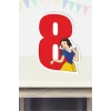Pamuk Prenses Temalı 8 Yaş Ayaklı Rakam Panosu - 8 Yaş (40 cm)