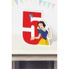 Pamuk Prenses Temalı Ayaklı Rakam Panosu - 5 Yaş (40 cm)
