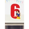 Pamuk Prenses Temalı 6 yaş Ayaklı Rakam Panosu - 6 Yaş (40 cm)