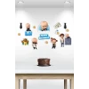 Patron Bebek Boss Baby Temalı Çok Parçalı Afiş *Kalın Kağıt