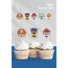 Paw Patrol Temalı Cupcake Süsü 20li