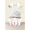 Pink Rabbit Pembe Tavşan Temalı Cupcake Sargısı 8li