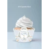 Sevimli Mavi Ördekler Temalı Cupcake Sargısı 8li