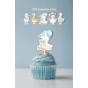 Sevimli Mavi Ördekler Temalı Cupcake Süsü 20li