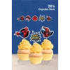 Spiderman Örümcek Adam Temalı Doğum Günü Kürdanlı Cupcake Süsü 20li