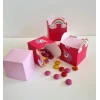 Unicorn Teması Kutu - Mini Hediyelik ( Şeker, Sakız, Draje, Mini Oyuncak ) 5x5x5 cm *8li Paket