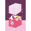 Unicorn Teması Kutu - Mini Hediyelik ( Şeker, Sakız, Draje, Mini Oyuncak ) 5x5x5 cm *8li Paket