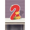 Winnie The Pooh Temalı Ayaklı Rakam Pano - 2 Yaş (40 cm)
