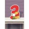 Winnie The Pooh  Temalı Ayaklı Rakam Pano - 3 Yaş (40 cm)