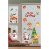 Yılbaşı Temalı Pastel Cam Duvar Mobilya Sticker 35x100 cm