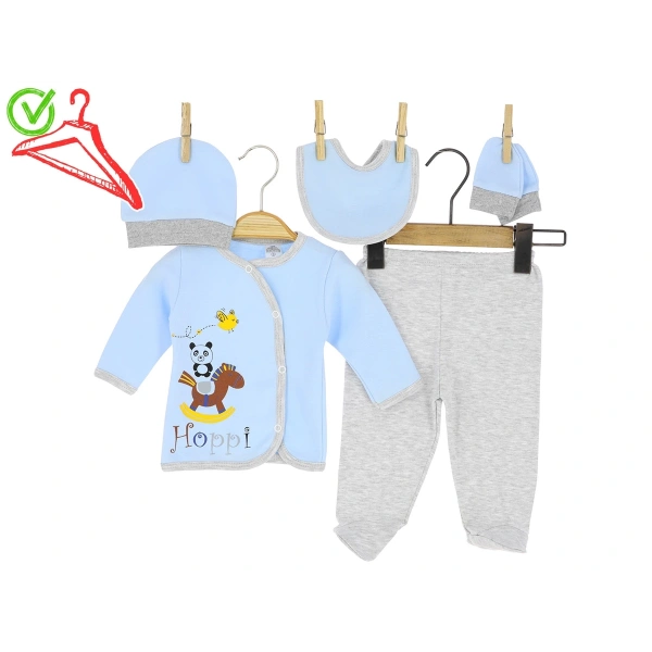 0/3 AY KIZ TAKIM 5Lİ PANDA BASKILI