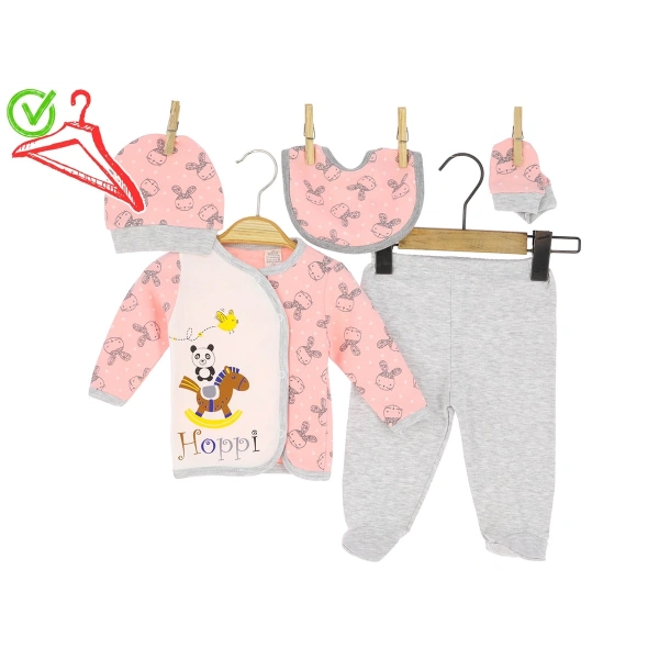 0/3 AY KIZ TAKIM PUDRA 5Lİ PANDA BASKILI