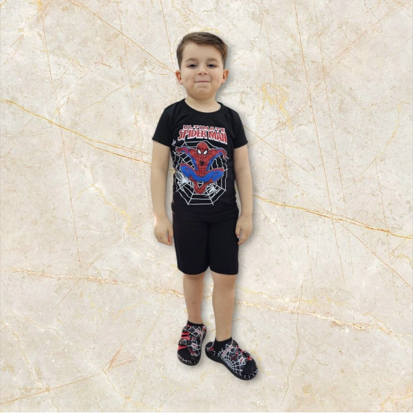 3-11 Yaş Çoçuk Takım Pamuklu likralı yazlık Altlı üstlü