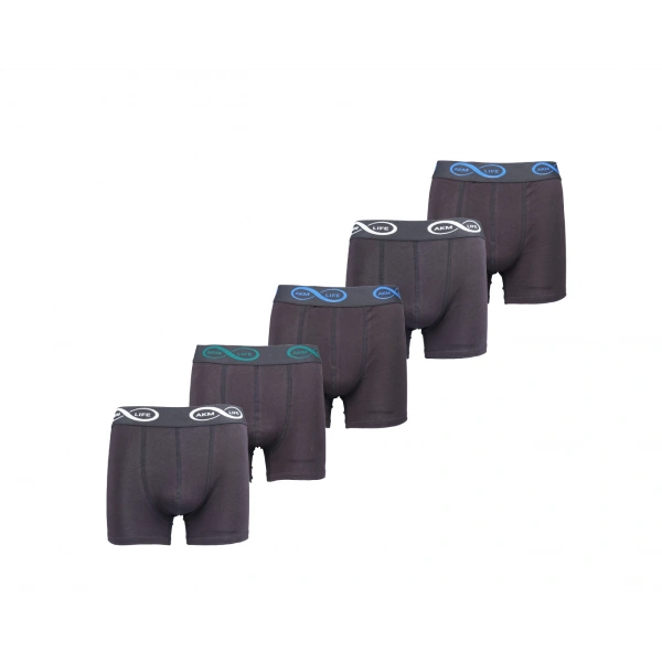 5li Kutu Pamuklu Likralı Esnek Kumaş Boxer