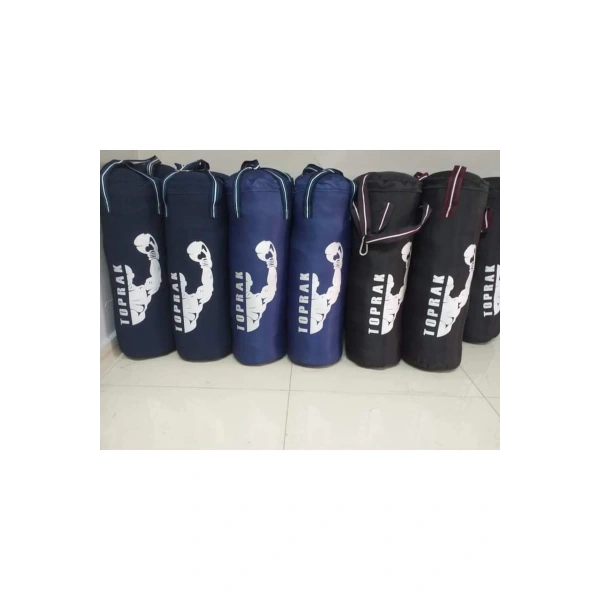 6-9 Yaş Boks Torbası 50Cm Çocuk Boks Torbası Eldiven+Karabina Hediyeli Lacivert