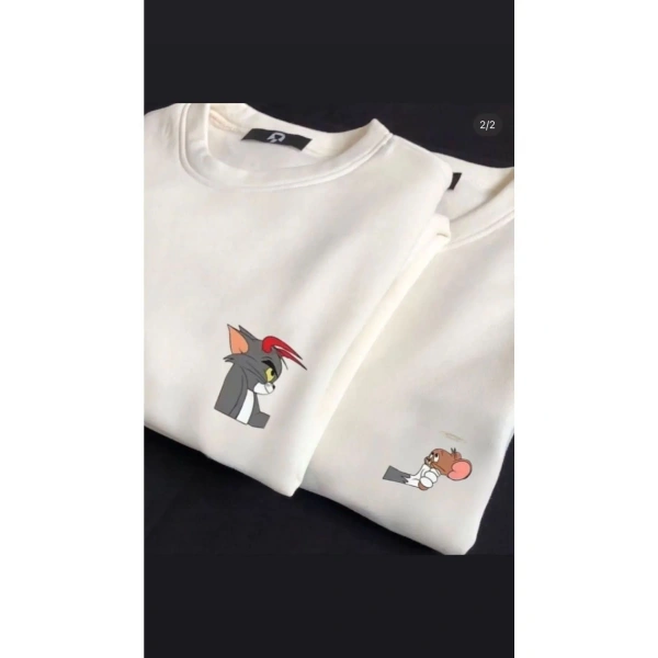 - Unisex Beyaz Baskılı Sevgili Çift Kombini 2 Li Set