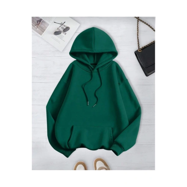 3 iplik kapşonlu sweatshirt şardonlu premium kumaş lc waikiki kalıp