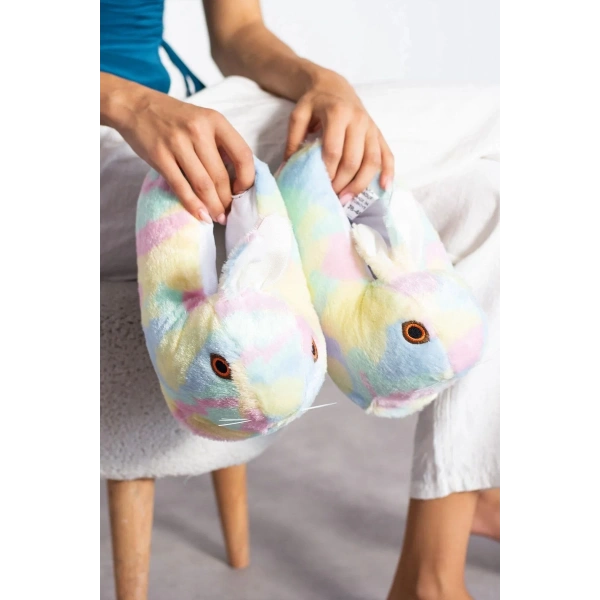 Konfor Sevimli Köpek Figürlü Peluş Panduf Ünisex Hayvanlı Panduf..