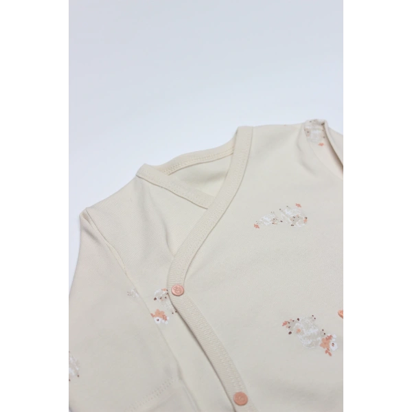 Akm Life 3lü Zıbın Takım Fluffy And Lovely 13106 Bej