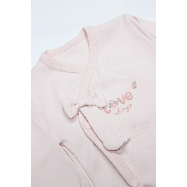 Akm Life 3lü Zıbın Takım Grow İn Love 13102 Pembe Ekru