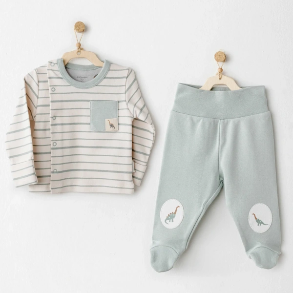 Akm Life Ac26009 Mummy S Snuggle Saurus 2li Zıbın Takım Green