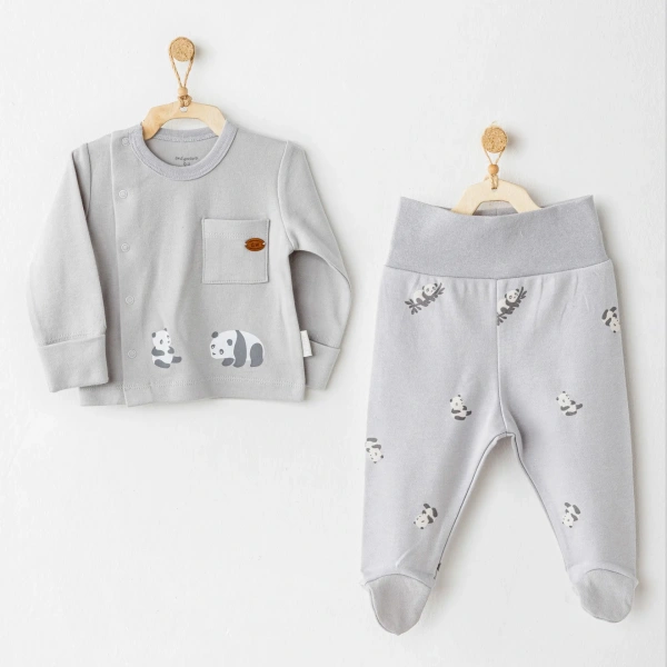 Akm Life Ac26024 Keep Smiling 2li Zıbın Takım Grey