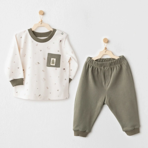 Akm Life Ac26186 My 1 St Wardrobe 2li Takım Ecru Green