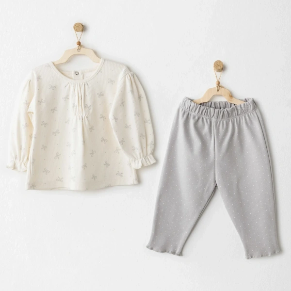 Akm Life Ac26253 Baby Bow Bliss 2li Takım Ekru