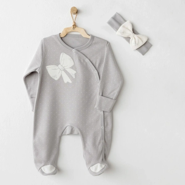 Akm Life Ac26254 Baby Bow Bliss Tulum Takım Grey