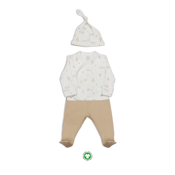 Akm Life Always Dream 3lü Zıbın Takım 13110 Ekru Bej