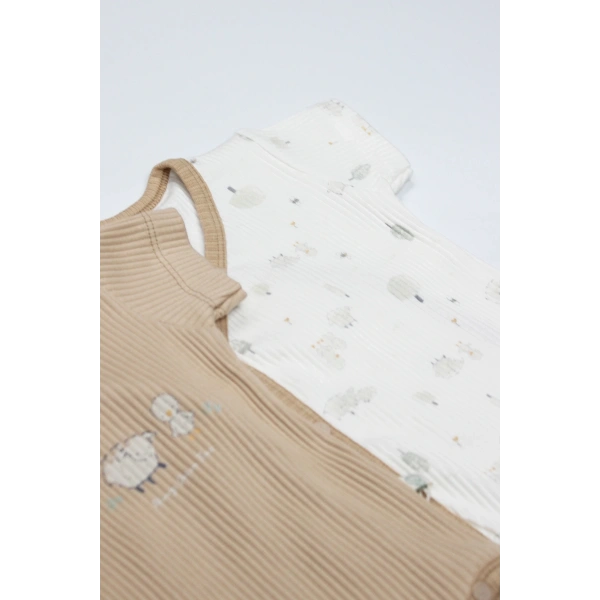 Akm Life Always Dream Yarım Kol 2li Body 17114 Ekru Bej