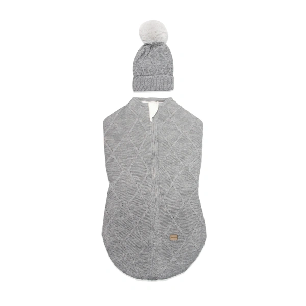 Akm Life Baby İn Swadding Triko Kundak 75108 Gri