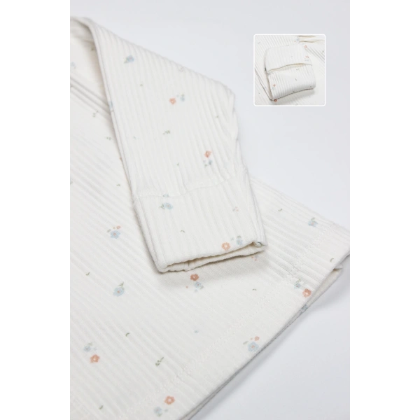 Akm Life Bloom White 3lü Zıbın Takım 13112 Ekru Gül Kurusu