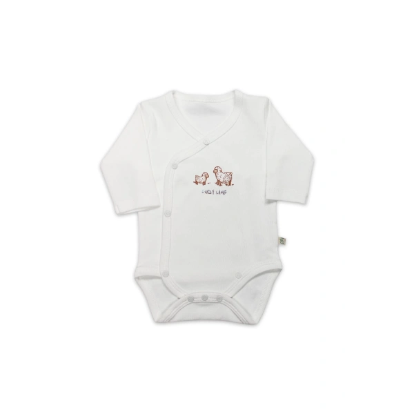 Akm Life Curly Lamb Uzun Kol Kravuze Body 17111 Bej Mavi Ekru