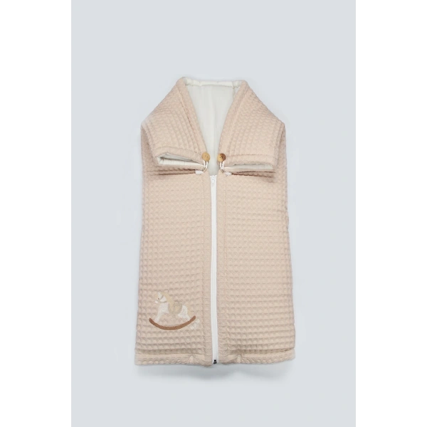 Akm Life Fermuarlı Natural Life Pike Battaniye Boy 70114 Bej